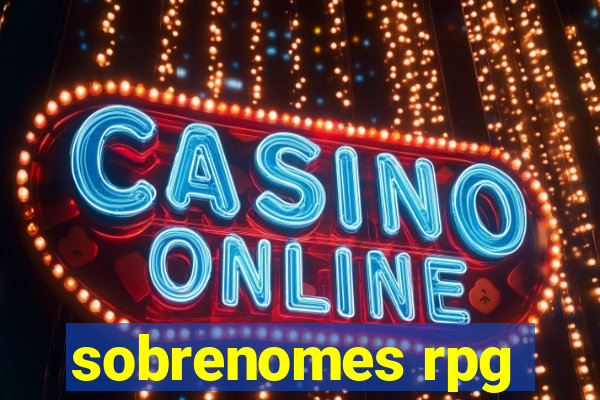 sobrenomes rpg